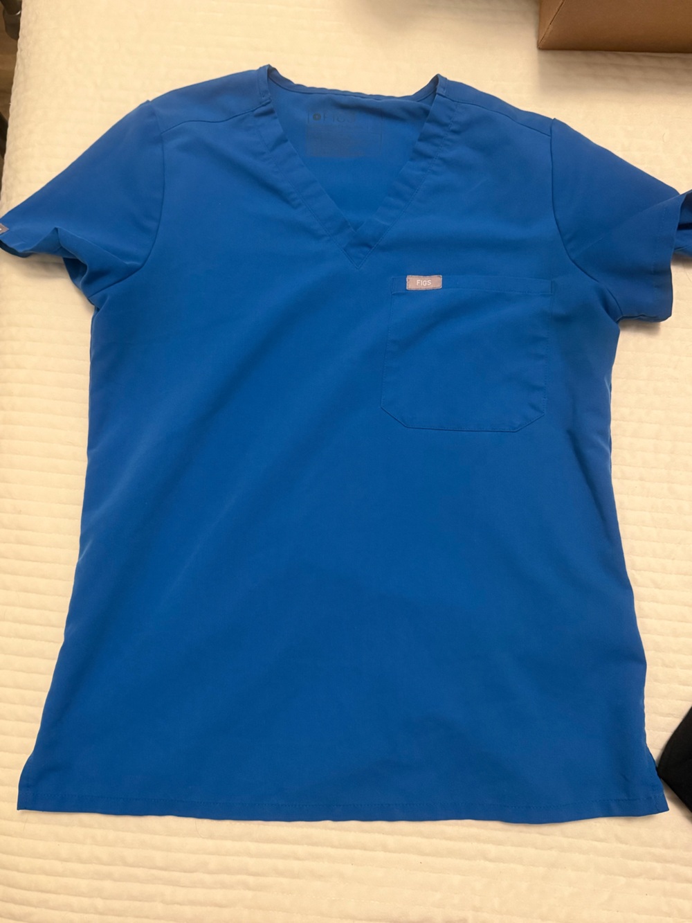 Figs Women’s Royal Blue V‑Neck Scrub Top
